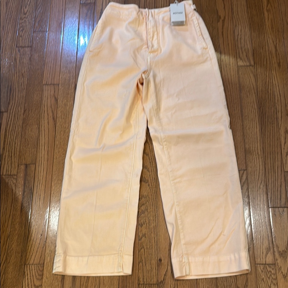 Mother Denim Peach The Cinch Greaser Ankle
